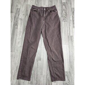 (3/$35) Divided H&M Jeans Womens US 6 Brown High Rise Straight Leg Crop Stretch